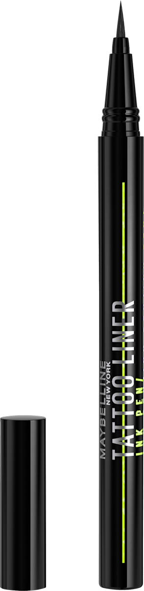 Maybelline New York Tattoo Liner – Wasserfester Flüssig-Eyeliner Mit Pinsel Für Präzise Linien