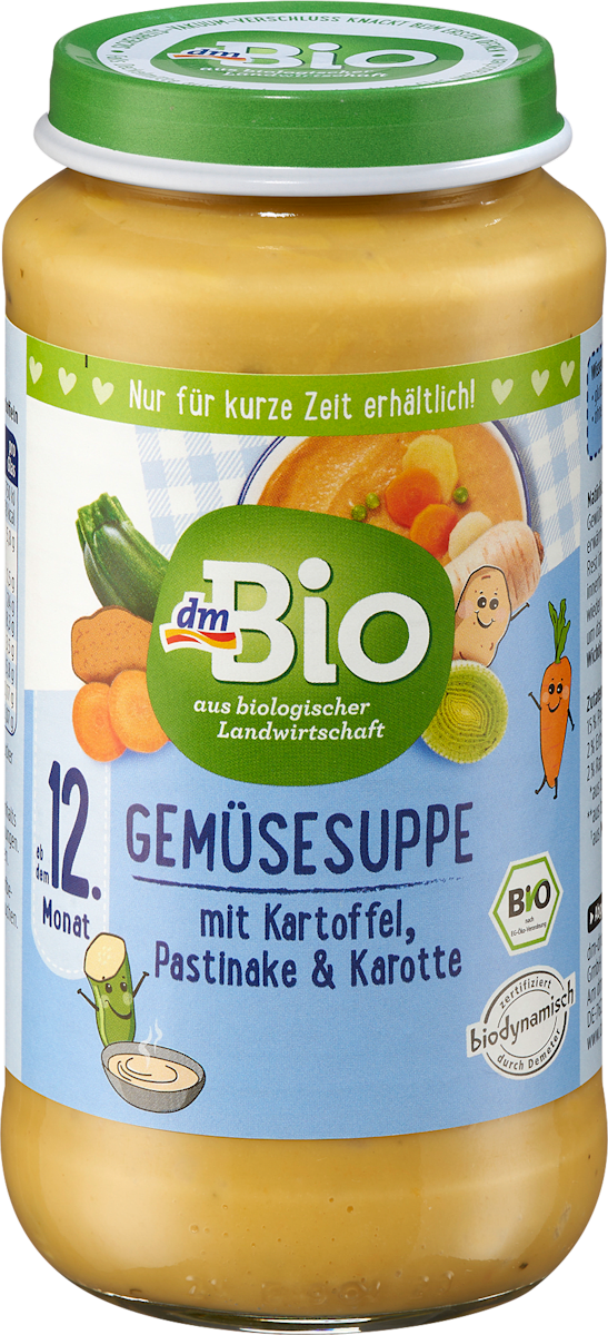 dmBio Gemüsesuppe, ab dem 12.Monat, 250 g | dm.at