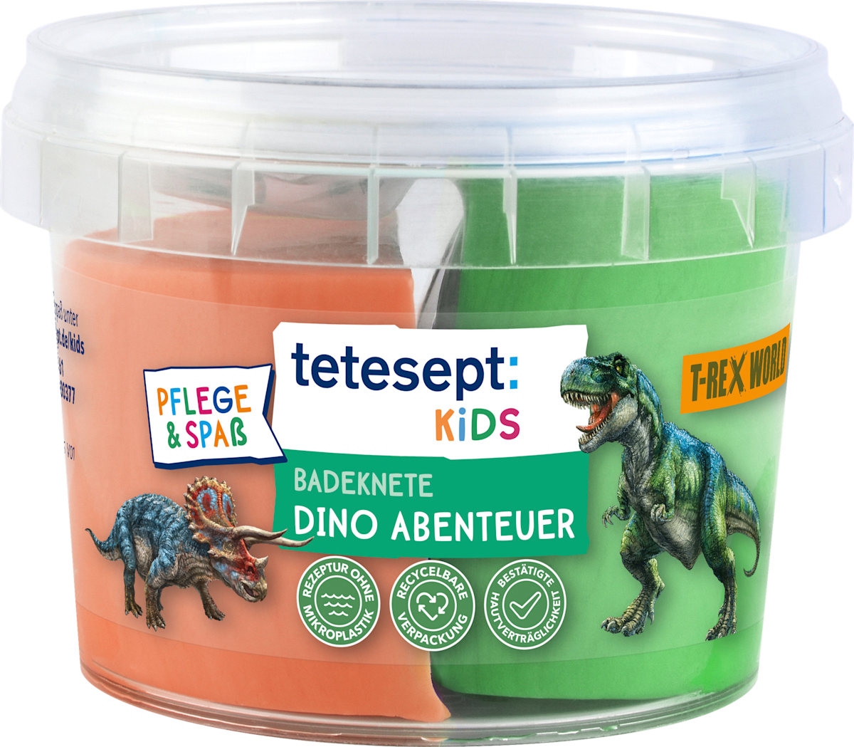 tetesept: KIDS Kinder Badezusatz Badeknete Dino, 100 g dauerhaft ...