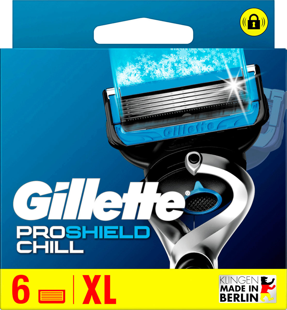 Gillette ProShield Chill Rasierklingen 9 Stück – Mit 5 Klingen Und Kühlendem Effekt Für Herren