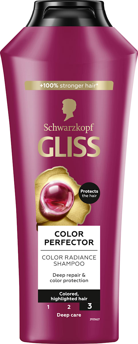 Schwarzkopf GLISS Шампоан за защита на цвета Colour Perfector, 400 ml ...