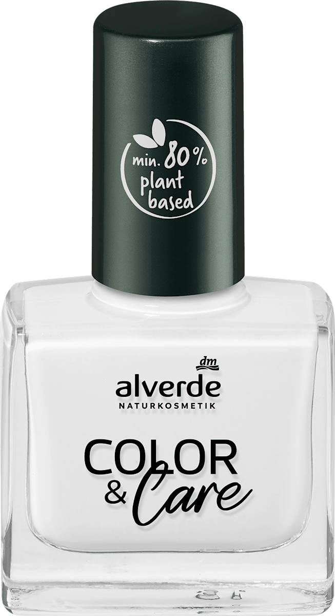 alverde NATURKOSMETIK Лак за нокти Color & Care, Nr. 20 Real White, 10 ...