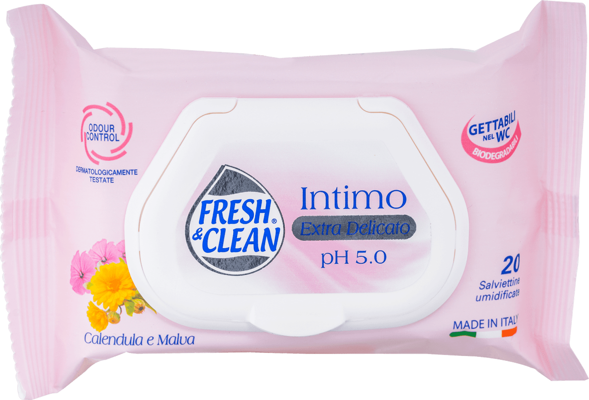 FRIA Salviette Intime Eco Natural Fresche - Confezione Da 12 Salviette