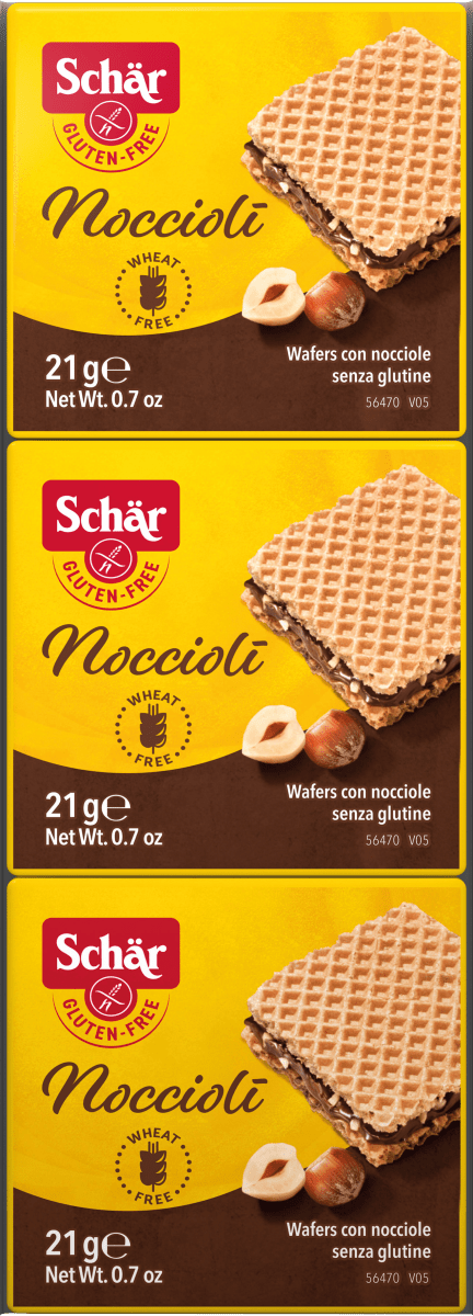 Schär Waffeln Noccioli mit Haselnusscreme Glutenfrei, 63 g | dm.at