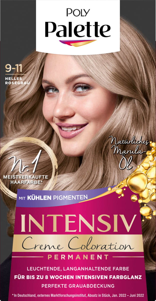 Palette Intensive Color Creme Haarfarbe 9-11 Helles Roségrau, 1 St ...