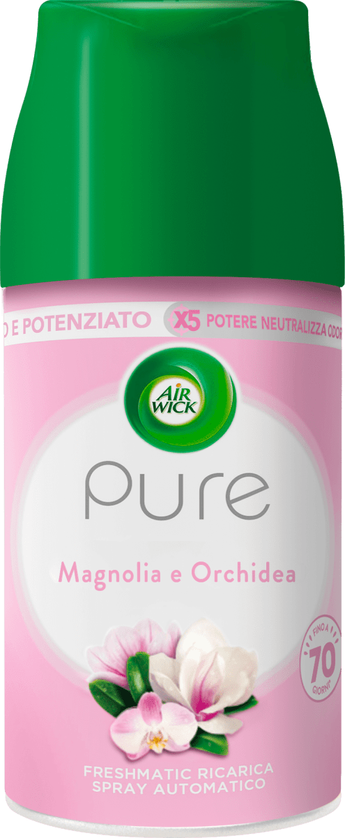 Airwick Freshmatic Ricariche Pure Fiori Tropicali, Profumatore per Ambiente, 250 ml, Confezione da 6