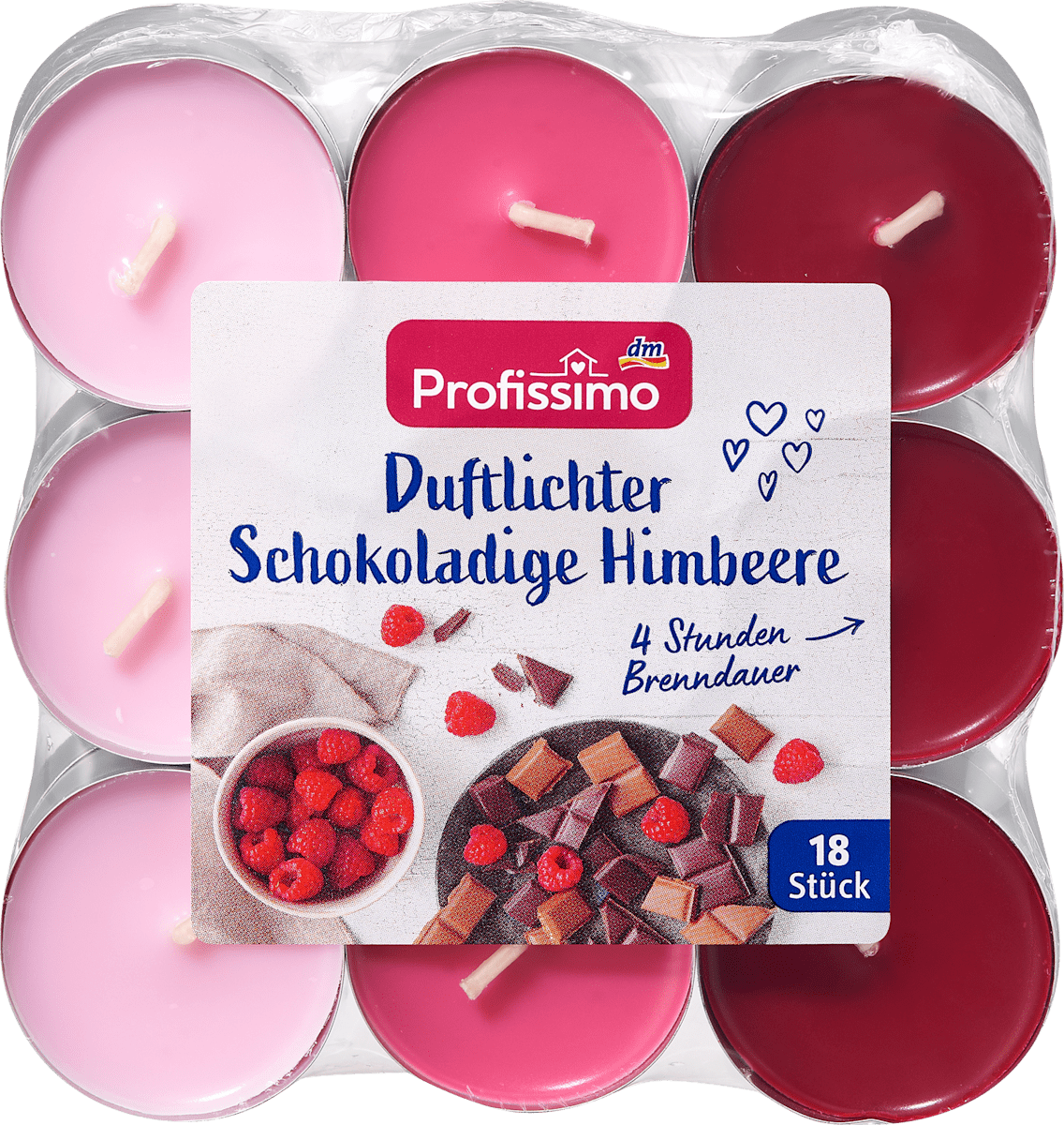 Profissimo Duftlichter schokoladige Himbeere, 18 St dauerhaft günstig ...