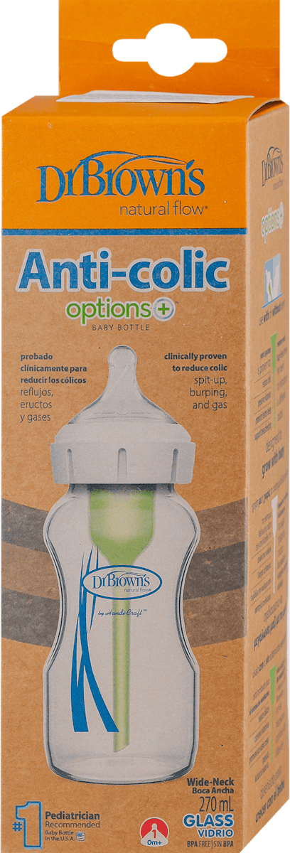 Dr. Brown's Anti-Colic Flaschen 270ml - 2er Set Für Babyleichte Fütterung