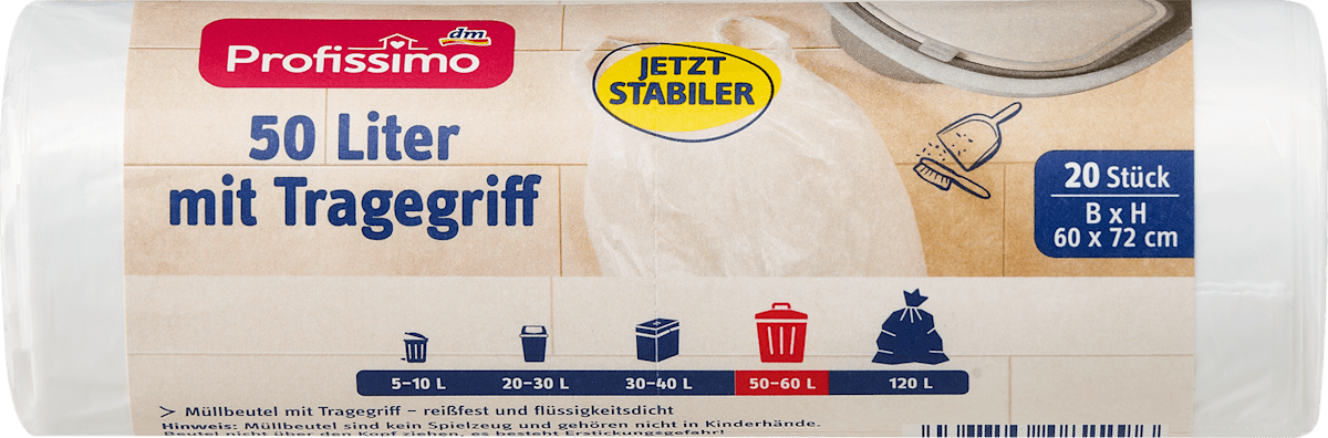 Disss - Sacchetti per la spazzatura, 10-12 litri, per Brabantia Touch