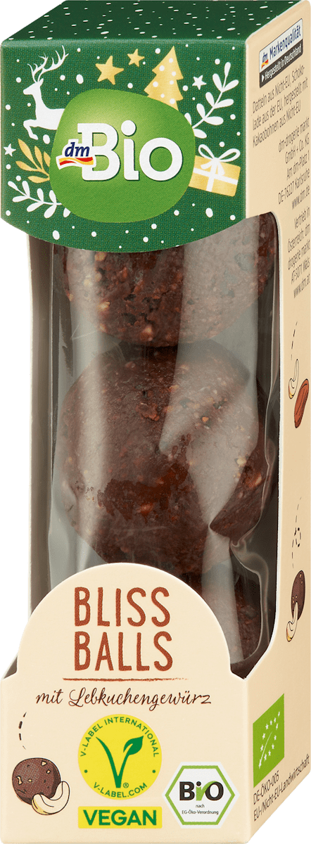 dmBio Bliss Balls mit Lebkuchengewürz, 60 g dauerhaft günstig online ...