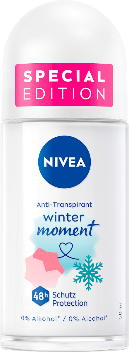 NIVEA Winter Moment Deo Spray – 48h Schutz Vor Schweiß & Geruch, Sanfter Winterduft, Alkoholfrei (150 Ml)