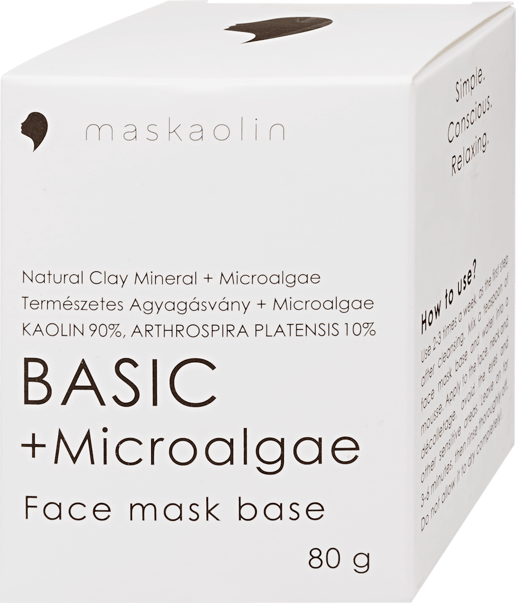 Maskaolin Arcpakolás BASIC+ Microalgae, 10% Mikroalga tartalommal, 80 g ...