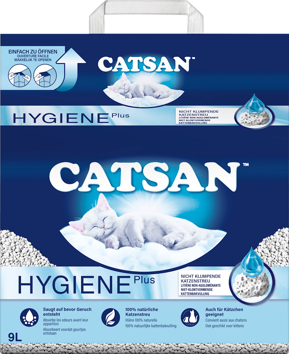 Selbst Reinigendes Katzenklo Catsan Hygiene Plus Katzenstreu 18l  Nicht  Klumpend, Geruchsbindend, Made In Germany Catsan Katzenstreu Obi