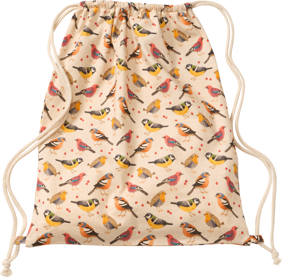 MoonWorks Turnbeutel – Polygon Origami Vogel Design, Aus 100% Baumwolle