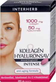 Interherb Kollagén+hyaluronsav intense tabletta, 30 db | antaresilang.hu