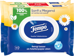 3 x Tempo Feuchtes Toilettenpapier Design Edition Komfortbeutel 40 Tücher 