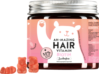 Haarvitamine Ah-Mazing Hair Vitamin Biotin, zuckerfrei (45 Stück) Bears with benefits
