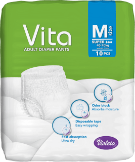 Vita pelene – gaćice za odrasle – M, 10 kom.