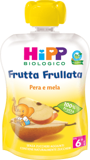 FRUTTA FRULLATA MELA PERA E FRUTTI ROSSI HIPP 90 g in dettaglio