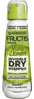 Shampoo Secco Invisible Dry Fragranza Yuzu Lemon GARNIER FRUCTIS