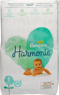 Pampers Harmonie 48 Couches Taille 2 - Protection 12h Bio