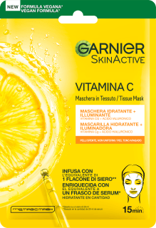 Garnier Skincare Maschera Occhi Anti Fatica con Acqua di Cocco e Acido  Ialuronico, Arancione ->