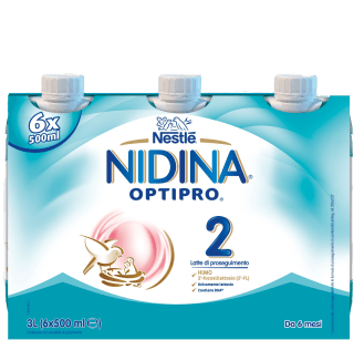 Nestlé Nidina Optipro 2 Da 6 Mesi Latte Di Proseguimento Liquido