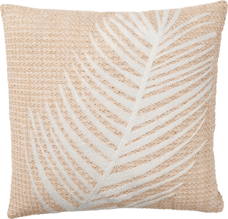 Kissen aus Baumwolle "Palme", beige (40x40x15 cm) BOLTZE