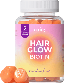 Haarvitamine Hair Glow Biotin Gummies (60 Stück) yuicy