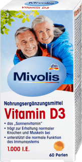 Vitamin D3 Perlen 1000 I.E. 60 St Mivolis