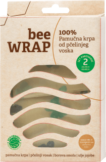 Pamučna krpa od pčelinjeg voska, 2 kom.