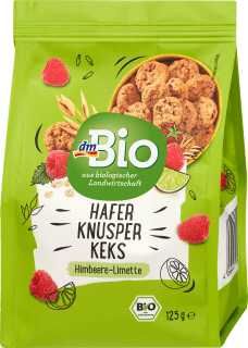 Hafer-Knusper-Kekse Himbeere-Limette dmBio