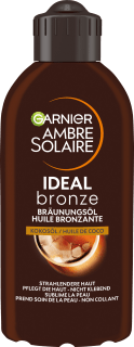 Bräunungsöl ideal bronze mit Kokosöl Garnier Ambre Solaire