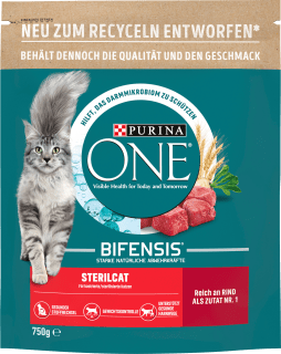 PURINA ONE Trockenfutter Katze Bifensis Sensitive 750 g dm.at