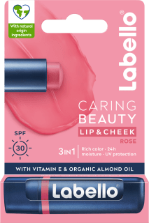 Labello Caring Beauty Lip & Cheek Stift In Coral, Getönter Lippen- Und Wangenbalsam Mit LSF 30