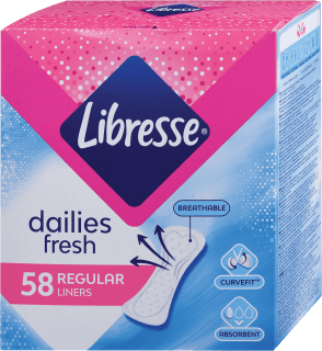 dailies fresh dnevni ulošci – regular, 58 kom.