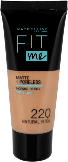 Fit me tečni puder – 220 Natural Beige, 30 ml