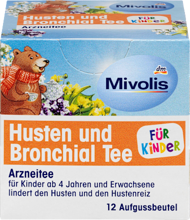 Mivolis Kindertee, Husten & Bronchial Tee (12 Beutel), 18 g