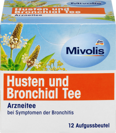 Mivolis Arzneitee, Husten & Bronchial Tee (12 Beutel), 24 g