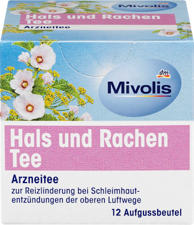 Mivolis Arzneitee, Hals & Rachen Tee (12 Beutel), 18 g