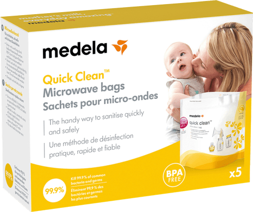 TopCom 3x Mikrowellen-Sterilisationsbeutel für Babyflaschen 