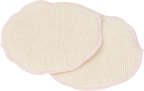 12 Stück Stilleinlagen Baumwolle Seide 3-lagig Stillpads für Brust 10cm waschbar 