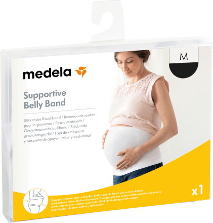 Medela Stützendes Bauchband Schwangerschafts und Wochenbett-Bauchband zur Unterstützung des Bauches und zur zusätzlichen Entlastung 