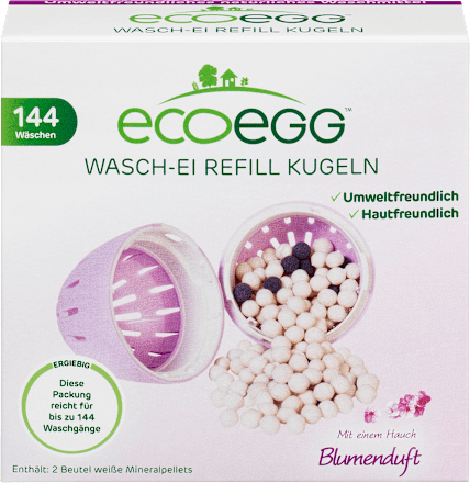 Ecoegg Waschei Refill Kugeln mit Blumenduft, 144 Wl