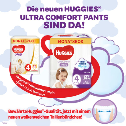 HUGGIES HUGGIES - Windeln Ultra Comfort Monatsbo…