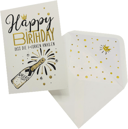 Geburtstagskarte Zum 1. Geburtstag | A6 (10,5x14,8 Cm) | Mit Umschlag | Hübsches Design, In Großbritannien Entworfen