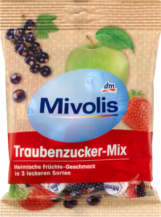Mivolis Traubenzucker, Früchte-Mix, 100 g