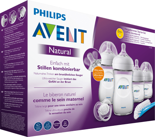 Philips AVENT 3x260ml Babyflasche Naturnah SCF033/37 Flaschen-Set Natural NEU 
