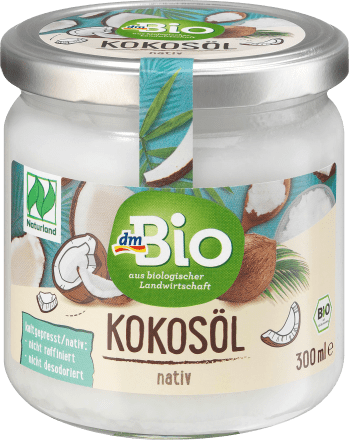 dmBio Kokosöl, nativ, Naturland, 300 ml