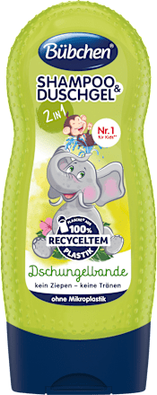 Bübchen Kinder Shampoo & Duschgel Dschungelbande, 230 ml
